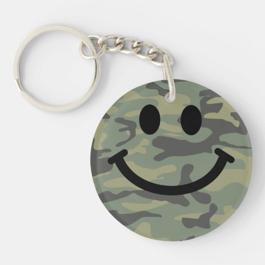 Grüne Camouflage Schlüsselanhänger (Vorderseite)