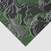 Grüne Camouflage Seidenpapier (Ausschnitt)