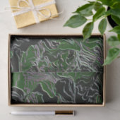 Grüne Camouflage Seidenpapier (Geschenk)