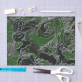Grüne Camouflage Seidenpapier (Handwerk)
