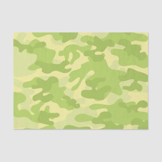 Grüne Camouflage Seidenpapier (Vorderseite)