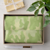 Grüne Camouflage Seidenpapier (Geschenk)