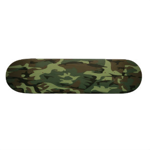grüne Camouflage Skateboard