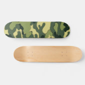 Grüne Camouflage / Skateboard (Horizontal)