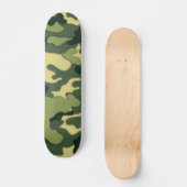 Grüne Camouflage / Skateboard (Vorderseite)