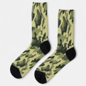 Grüne Camouflage Socken (Linkes Detail)