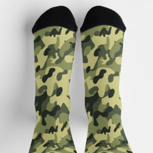 Grüne Camouflage Socken