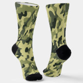Grüne Camouflage Socken (Gewinkelt)