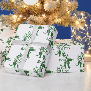 Grüne Camouflage Stegosaurus Spiked Dinosaurier Geschenkpapier