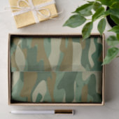 Grüne Camouflage Tarnung Weihnachtsgeschenk Seidenpapier (Geschenk)