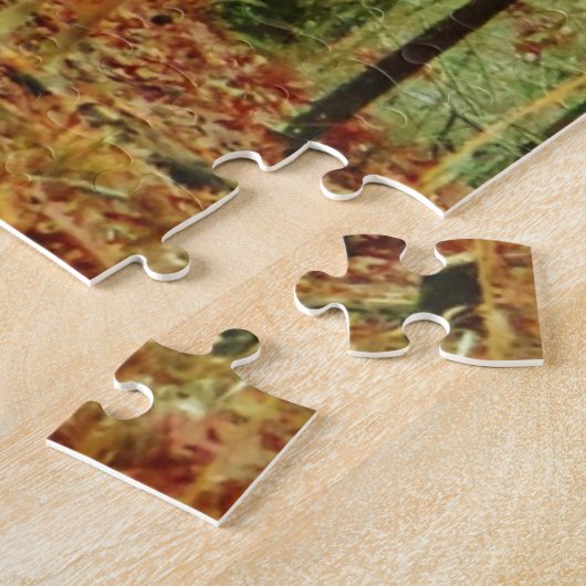 Grüne Camouflage, Tarnungs-Rotwild Puzzle (Seite)