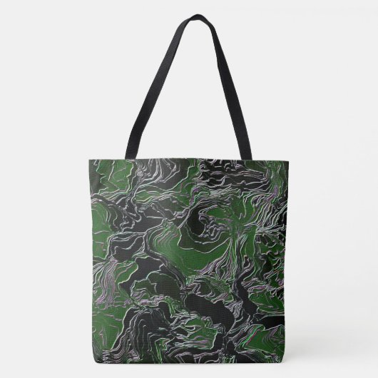 Grüne Camouflage Tasche (Vorderseite)