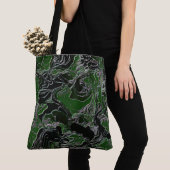 Grüne Camouflage Tasche (Von Nahem)