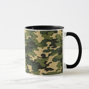Grüne Camouflage Tasse