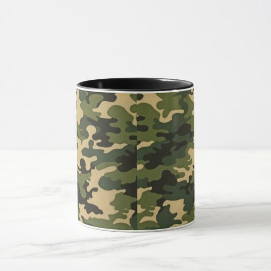 Grüne Camouflage Tasse (Zentrum)