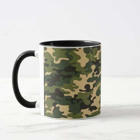 Grüne Camouflage Tasse (Links)