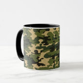 Grüne Camouflage Tasse (Vorderseite Links)