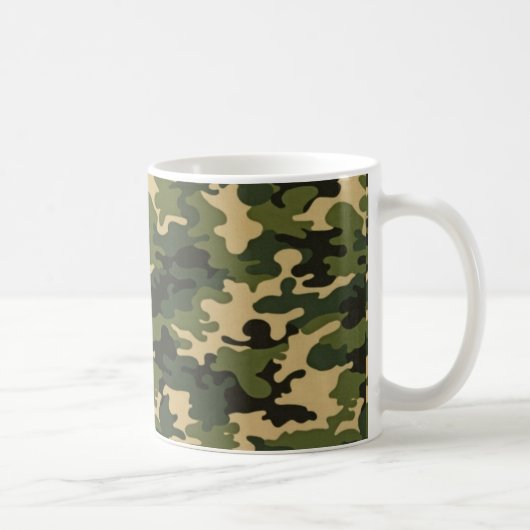 Grüne Camouflage Tasse (Rechts)