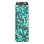 Grüne Camouflage Thermosbecher (Rückseite)