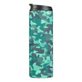 Grüne Camouflage Thermosbecher (Nach rechts gedreht)