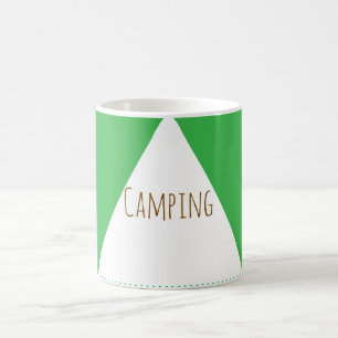 Grüne Camping-Tasse Kaffeetasse