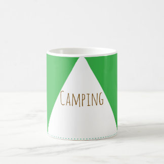 Grüne Camping-Tasse Kaffeetasse