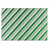 Grüne Candy Stripes Schneidebrett (Vorderseite)