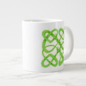 GRÜNE CELTIC KNOT Big Tasse (Vorderseite Rechts)