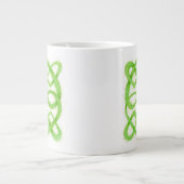 GRÜNE CELTIC KNOT Big Tasse (Vorderseite)