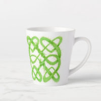 GRÜNE CELTIC KNOT Latte Tasse