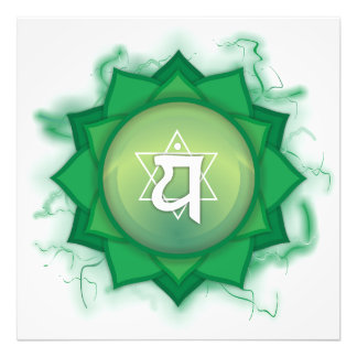 Grüne Chakra Fotodruck
