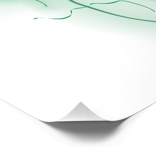 Grüne Chakra Fotodruck (Ecke)