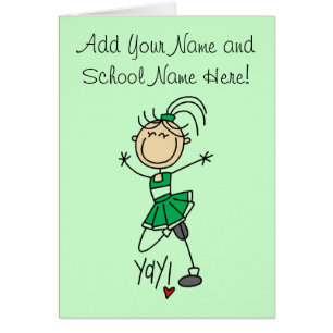 Grüne Cheerleader-T-Shirts und Geschenke