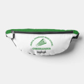 Grüne Cheerleaderin personalisierte High School Bauchtasche (Ablage )