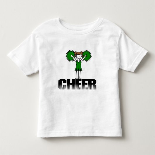 Grüne Cheerleading T - Shirts und Geschenke (Vorderseite)