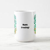 Grüne Cheers-Crew Lustige St. Patrick's Day-Feier Kaffeetasse (Mittel)
