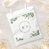 Grüne Chic Monogramm Geschenkboxen Geschenktütchen (Ausgeschnitten)