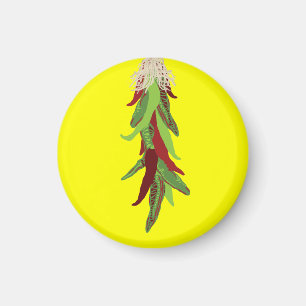 grüne Chile-Paprikaschoten Magnet