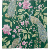 Grüne Chinoiserie Palazzo Civico Duschvorhang (Vorderseite)