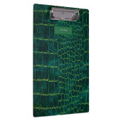 Grüne Clipboard im Kunstlederstil Klemmbrett (Rechts)
