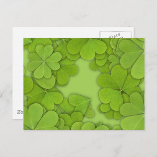 Grüne Cloues Postkarte (Vorne/Hinten)