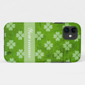 Grüne Clover hört Case-Mate iPhone Hülle (Rückseite (Horizontal))