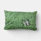 Grüne Clover Liebe Frühjahr Hochzeit Spaß Dekorati Lendenkissen (Rückseite)
