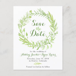 Grüne Clover Wedding Save the Date