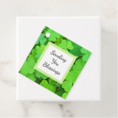 Grüne Clovers Foto Wohlstand Bibel Verse Niedlich Geschenkanhänger (Beispiel)