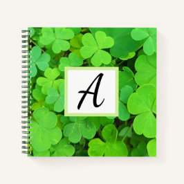 Grüne Clovers Foto Wohlstand Bibel Verse Ursprüngl Notizblock