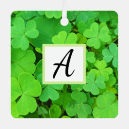 Grüne Clovers Foto Wohlstand Bibel Verse Ursprüngl Ornament Aus Metall