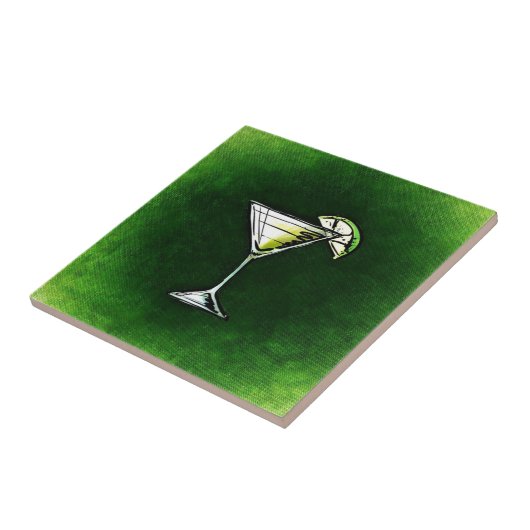 Grüne Cocktailabsinth Fliese (Seite)