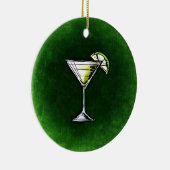 Grüne Cocktailabsinth Keramik Ornament (Rechts)