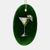 Grüne Cocktailabsinth Keramikornament (Rechts)